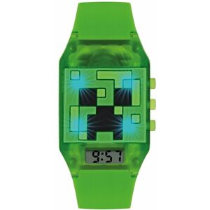 WHSmith Minecraft Watch With Green Silicon Strap