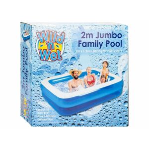 Wild N Wet Inflatable 2m Blue Jumbo Family Pool