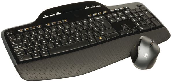 Logitech Wireless Mk710 Desktop Keyboard And Mouse Set Black 920-002429