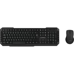 Q-Connect Black Wireless Keyboard/mouse Kf15397