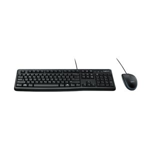 Logitech Black Mk120 Wired Keyboard And Mouse Set 920-002552