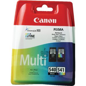 Canon 540 541 Multipack Black/colour Inkjet Cartridge 8 Ml (Pack Of 2)