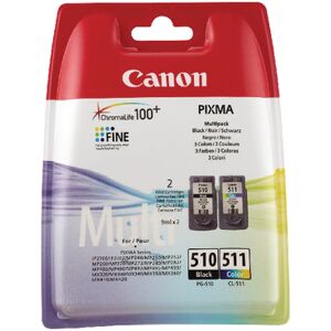 Canon Pg-510/cl-511 Black/colour Inkjet Cartridges (2 Pack) 2970b010