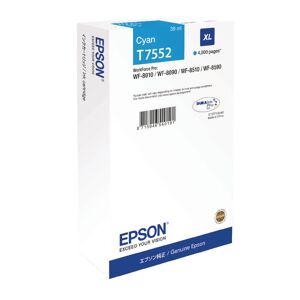 Epson T7552 Ink Cartridge Durabrite Pro Xl For Wf-8010/8090/8510/8590 Series Cyan C13t755240