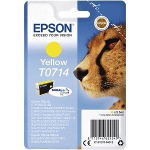 Epson T0714 Ink Cartridge Durabrite Ultra Cheetah Yellow C13t07144012