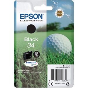 Epson 34 Ink Cartridge Durabrite Ultra Golf Ball Black C13t34614010