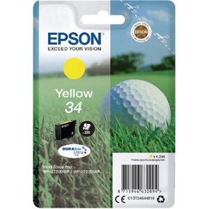 Epson 34 Ink Cartridge Durabrite Ultra Golf Ball Yellow C13t34644010