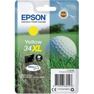 Epson 34xl Ink Cartridge Durabrite Ultra High Yield Golf Ball Yellow C13t34744010