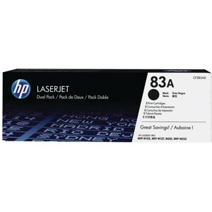 Hewlett Packard Hp 83a Black Laserjet Toner Cartridge (Pack Of 2) Cf283ad