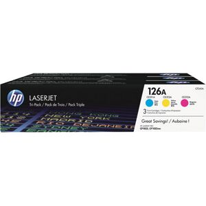 Hewlett Packard Hp 126a Cyan/magenta/yellow Laserjet Toner Cartridge (3 Pack) Cf341a