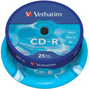 Verbatim 700 Mb Extra Protection Spindle Pack Cd-Rs(Pack Of 25)