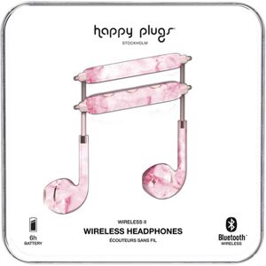 Happy Plugs Wireless Headphones Pink Marble