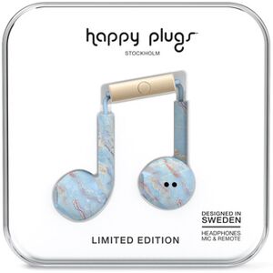 Happy Plugs Earbud+ Headphones Blue Quarts