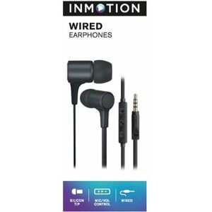 Inmotion Black Wired Earphones