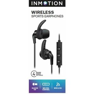 Inmotion Black Wireless Sports Earphones