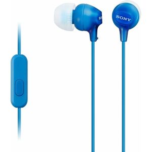 Sony Blue Mdrex15 In-Ear Headphones With Mic