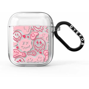 Dyefor Pink Faces Apple Airpods Case