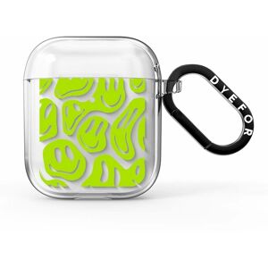 Dyefor Green Happy Faces Apple Airpods Case