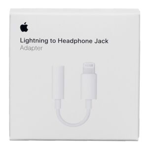 Apple Lightning To 3.5mm Headphone Socket Adapter, Mmx62zm/a, White