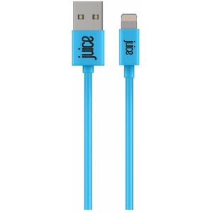 Juice Rounded Usb To Lightning 2m Aqua Charging Cable