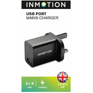 Inmotion Black Usb Port Mains Charger