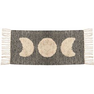 Sass & Belle Black Moon Phases Tufted Rug