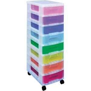 Really Useful Storage Tower With 8 Drawers Multicoloured Dt1007