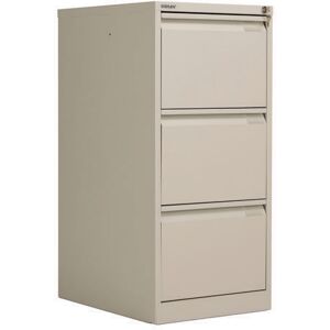 Bisley 3 Drawer Filing Cabinet 470x622x1016mm Goose Grey Bs3egy