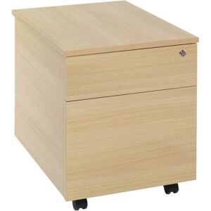 Serrion 2 Drawer Mobile Pedestal 434x580x525mm Ferrera Oak Kf73517