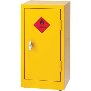 VFM Hazardous Substance Storage Cabinet 28x14x12 Inch C/w 1 Shelf Yellow 188737