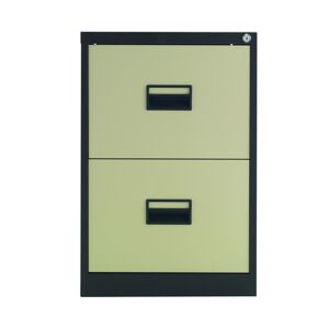 Talos 2 Drawer Filing Cabinet 465x620x700mm Coffee Cream Kf78763