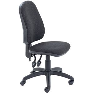 First High Back Operator Chair 640x640x985-1175mm Charcoal Kf98507