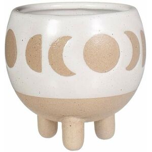 Sass & Belle Moon Phases Small White Planter