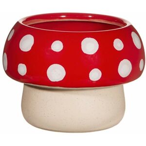 Sass & Belle Red Mushroom Planter