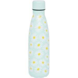 Whsmith Daisy 500ml Stainless Steel Metal Water Bottle