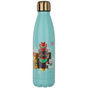 Puckator Maneki Neko Lucky Cat Stainless Steel Thermal Insulated Drinks Bottle