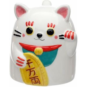 Puckator Maneki Neko Lucky Cat Upside Down Ceramic Shaped Mug