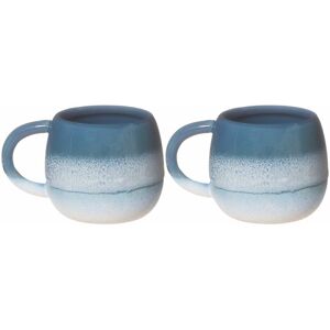 Sass & Belle Mojave Glaze Espresso Blue Mug - Set Of 2