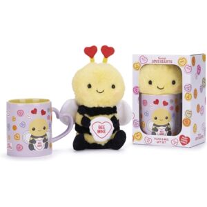 POSH PAWS INTERNATIONAL Love Hearts Bee Mine Mug And Plush Set POSH PAWS INTERNATIONAL Love Hearts Bee Mine Mug And Plush Set