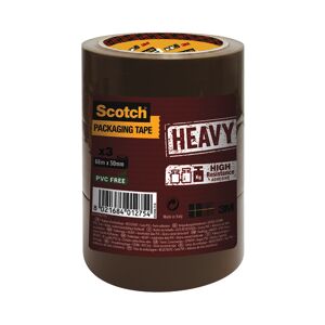 Scotch Packing Heavy Brown Tape Pack Of 3