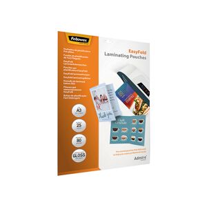 Fellowes Admire Easyfold A3 Laminating Pouches (Pack Of 25) 5602001