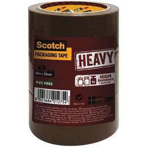 Scotch Packing Heavy Brown Tape Pack Of 3