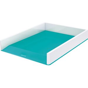 Leitz Wow Letter Tray Ice Blue