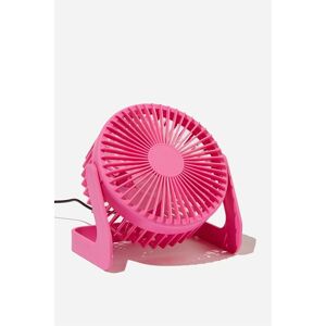 Typo Fuschia Mini Fan