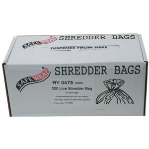 Value Product Safewrap Shredder Bag 200 Litre (Pack Of 50) Ry0473