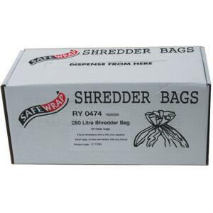 Value Product Safewrap Shredder Bag 250 Litre (Pack Of 50) Ry0474