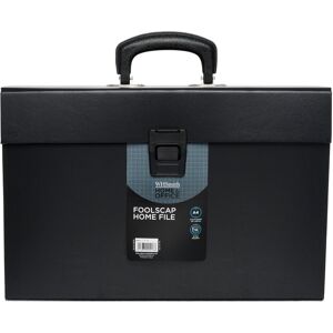 Whsmith Black Or Blue Foolscap Board Home File