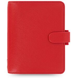 Filofax Saffiano Pocket Organiser Poppy Red