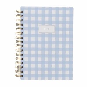 Whsmith Gingham A5 Wiro Notebook