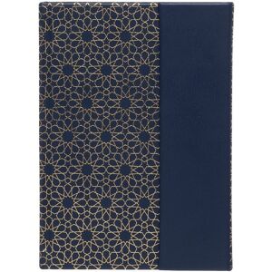 Whsmith A5 Magnetic Navy Gold Notebook